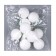 Figure for crafts and decor on the “ball” wire, set of 10 pcs., Size 1 pc. - 4 × 11 cm, white color