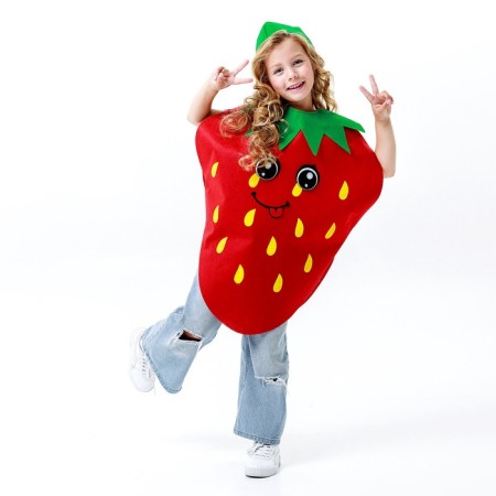 Carnival set "Fun strawberries", felt-3