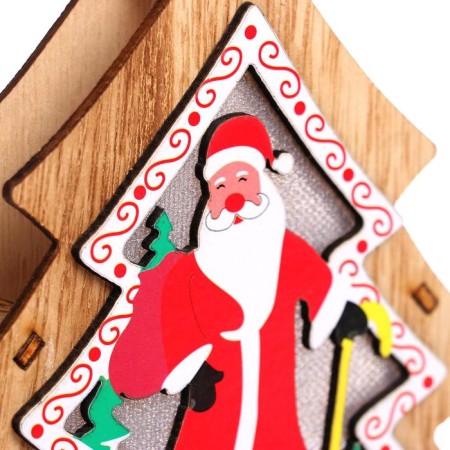 Light decor on the pendant "Christmas tree" 14 × 14 × 2 cm-2