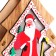 Light decor on the pendant "Christmas tree" 14 × 14 × 2 cm