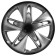 Wheel caps 16 "Super Astra +", silver-black, carbon, 2 pcs Airline AWCC-16-02
