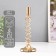 Summary metal per 1 candle d = 2 cm "Adelin" gold 9x9x25 cm