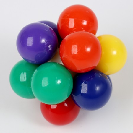 Developing toy "balls" on the elastic band, small