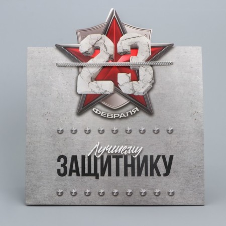 Gift package, packaging, “best defender”, 25 x 26 x 10 cm-1