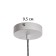 Lamp "Delsi" G9 White 12.5x12.5x19-169 cm