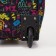 Road bag on wheels, lightning department, external pocket, colorful/black color
