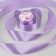 Satin tape, 40 mm × 23 ± 1 m, lilac color №21