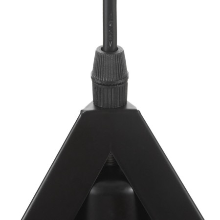 Lamp Bayerlux suspension "Triangle" 1x40W E27 black 16x16x116 cm-6