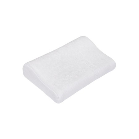 Orthopedic pillow in Memory Foam in Tencel Fito Chele, size 50x30x10/7 cm, white color-3