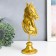 Souvenir Polystone Bust "Head of the Horse" Golden 10x11x31.5 cm
