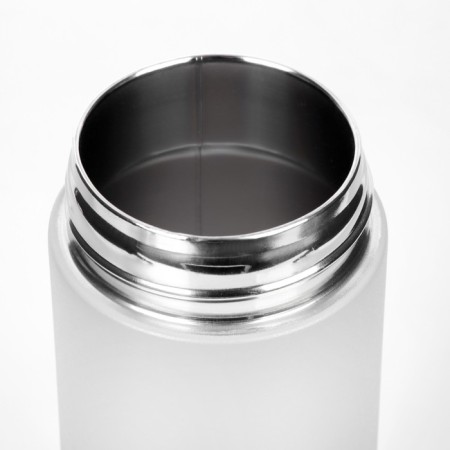 Thermos for tea and coffee, 500 ml, with a flask, retains heat up to 8 hours, white-4