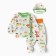 Kit for newborns, white color/cars, height 62 cm