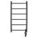 Electric towel Domoterm 109-6, 400x800 mm, right, black matte