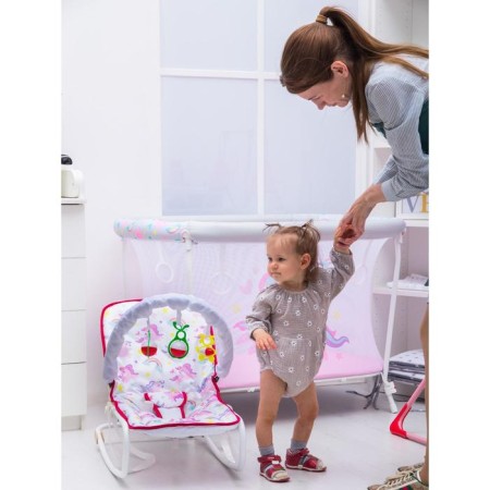 Shakelong - rocking chair for newborns "Magic Pony", game arc, toys mix-2