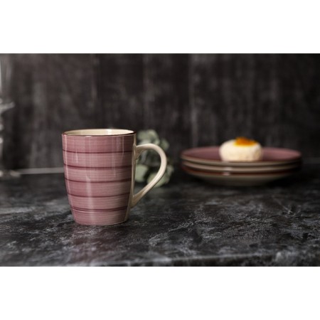 Mug ceramic shade "Sea World", 360 ml, burgundy color-4