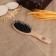 Massage comb, 5.8 × 21.5 cm, color "light wood"