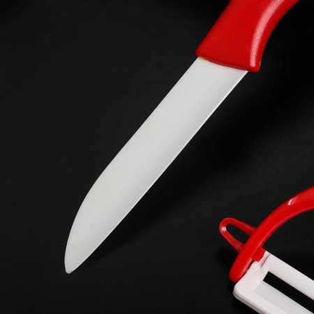 Kit kitchen shade, 2 items: knife 7 cm, vegetable cleaner color mix-2