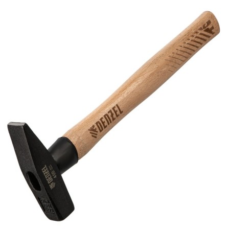 Denzel 10428 locksmith hammer, forged square steel, beech handle, 400 g