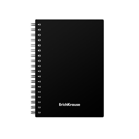 Notebook A6 (120 x 146 mm), 60 sheets in the cage on the crest Erichkrause "Classic", plastic cover, offset unit, white 100%, mix-3