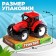 Inertial "farmer" tractor, red color