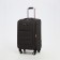 Small suitcase 20 ”, lightning department, code lock, 4 wheels, outer pocket, brown color