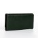 Women's wallet on the button, the color is dark green