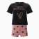 Female homemade set (T -shirt/shorts), color peach, size 46