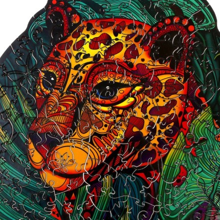 Puzzles wooden figured "fast cheetah", 126 elements-5