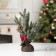 LED figure “Christmas tree with berries and cones”, 11.5 × 27 × 7.5 cm, plastic, batteries CR2032x2, glow warm white