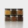 A set of glass cans with a black lid and label, TO-82, 0.39 L, 6 pcs