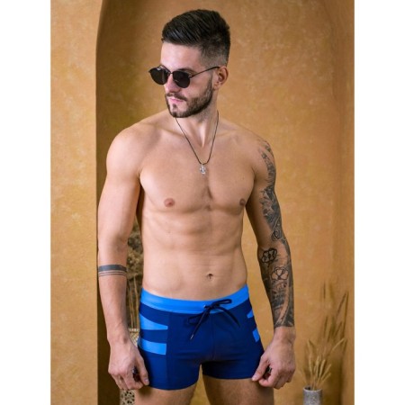 Male bathing panties Alohamare, size 48, dark blue color, blue-4