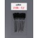 Brushes for eyebrows and eyelashes, silicone, set - 10 pcs, 10.5 cm, black/transparent color