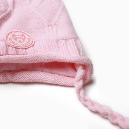 Children's hat, pink color, size 38-40-1