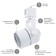 Single-phase track lamp TR11-gU10 WH under the lamp MR16 White