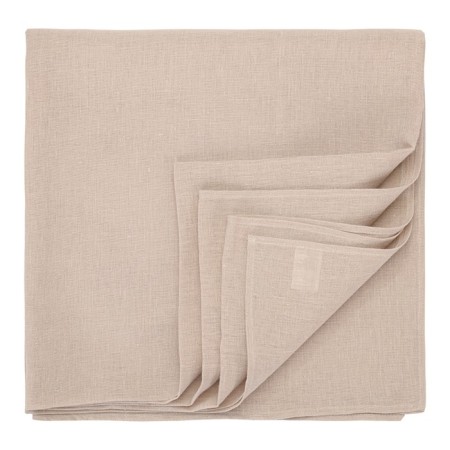 Baby breeze of beige flax Essential, size 170x170 cm-7