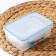 A set of lunch boxes of plastic rectangular "Polyanka", 3 pcs: 150 ml, 300 ml, 500 ml, color mix
