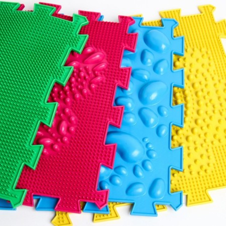 Modular massage rug ortho puzzle "Stoop", 8 modules, 4 types-9