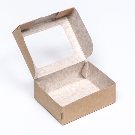 Container for removal, with a window, craft, 10 x 8 x 3.5 cm-1