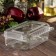 The plastic disposable container with an insoluble lid pr-K-7a, 250 ml, 21.5 × 13.5 × 7.2 cm, the color is transparent