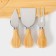 Set for the supply of cheese cheese Chece, 3 knives, board 32.5 × 18 cm, bamboo