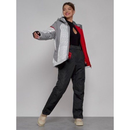 Ski jacket female winter, size 42, white color-11