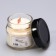 Aromatic candle made of soy wax in a bank, 75 g, coconut and chocolate