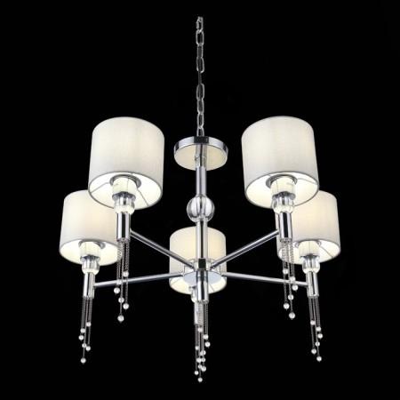 Suspended EVOLUCE lamp. Sle105173-05. Primma. 5x60 watts, E27, 65x65x48 cm, chromium color-9