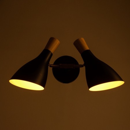 Sconces "Morocco" 2he27 40w Black 25x15x38cm-2