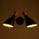 Sconces "Morocco" 2he27 40w Black 25x15x38cm