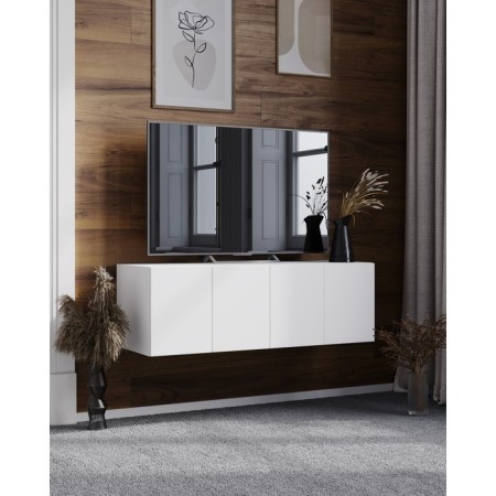 Tumbling TV suspended Delhi-2, 1002x370x330, white/white