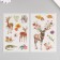 Stick Paper "Forest Deer" set of 6 sheets 18.6x10 cm