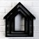 A set of wall shelves "Black houses", 3pcs, (36*30cm, 31*23cm, 26*17cm)