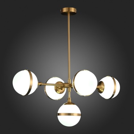 Suspension lamp ST LUCE. SL1157.303.05. Arbe. 5x40 W, E14, 105x63x55 cm, bronze color-7