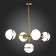 Suspension lamp ST LUCE. SL1157.303.05. Arbe. 5x40 W, E14, 105x63x55 cm, bronze color